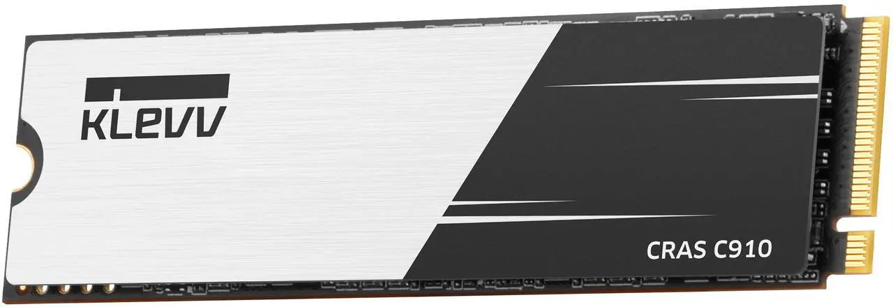 Alt view image 2 of 7 - KLEVV CRAS C910 1TB M.2 2280 SLC Cache NVMe PCIe Gen4x4 Laptop & Desktop Internal SSD Heatsink Included, up to 5000MB/s (K01TBM2SP0-C91)