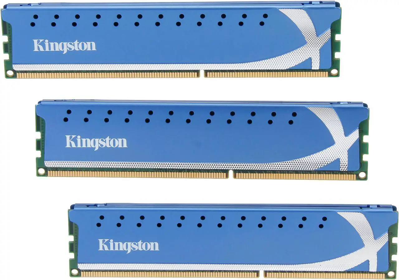 Main image of HyperX 6GB (3 x 2GB) DDR3 1600 (PC3 12800) Desktop Memory Model KHX1600C9D3K3/6GX
