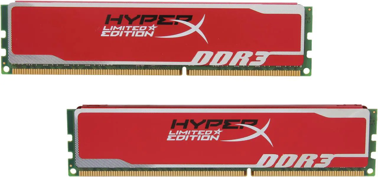 Main image of HyperX Blu 8GB (2 x 4GB) DDR3 1600 (PC3 12800) Desktop Memory Red Limited Edition Model KHX1600C9D3B1RK2/8GX
