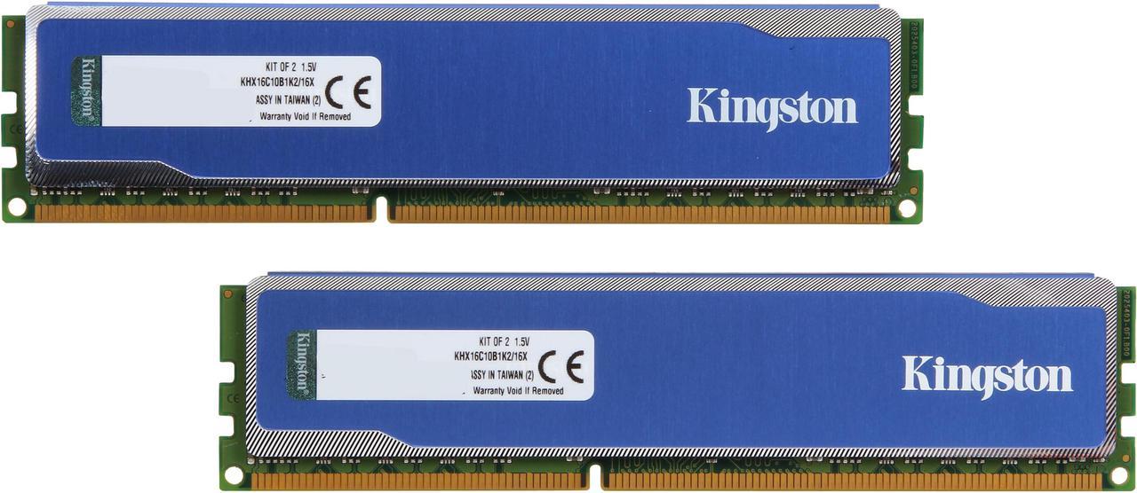 HyperX 16GB (2 x 8GB) DDR3 1600 Desktop Memory HyperX Blu Model KHX16C10B1K2/16X