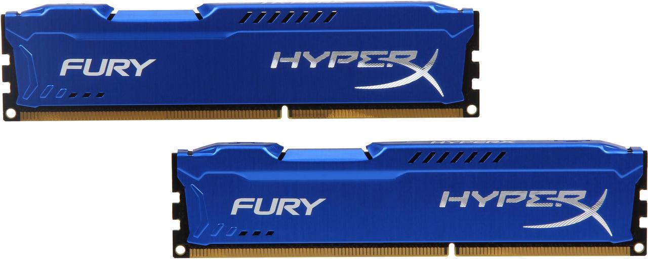 HyperX FURY 8GB (2 x 4GB) DDR3 1866 Desktop Memory Model HX318C10FK2/8