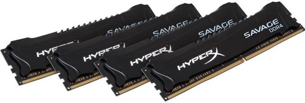 Main image of HyperX Savage 32GB (4 x 8GB) DDR4 3000 (PC4 24000) Desktop Memory Model HX430C15SB2K4/32