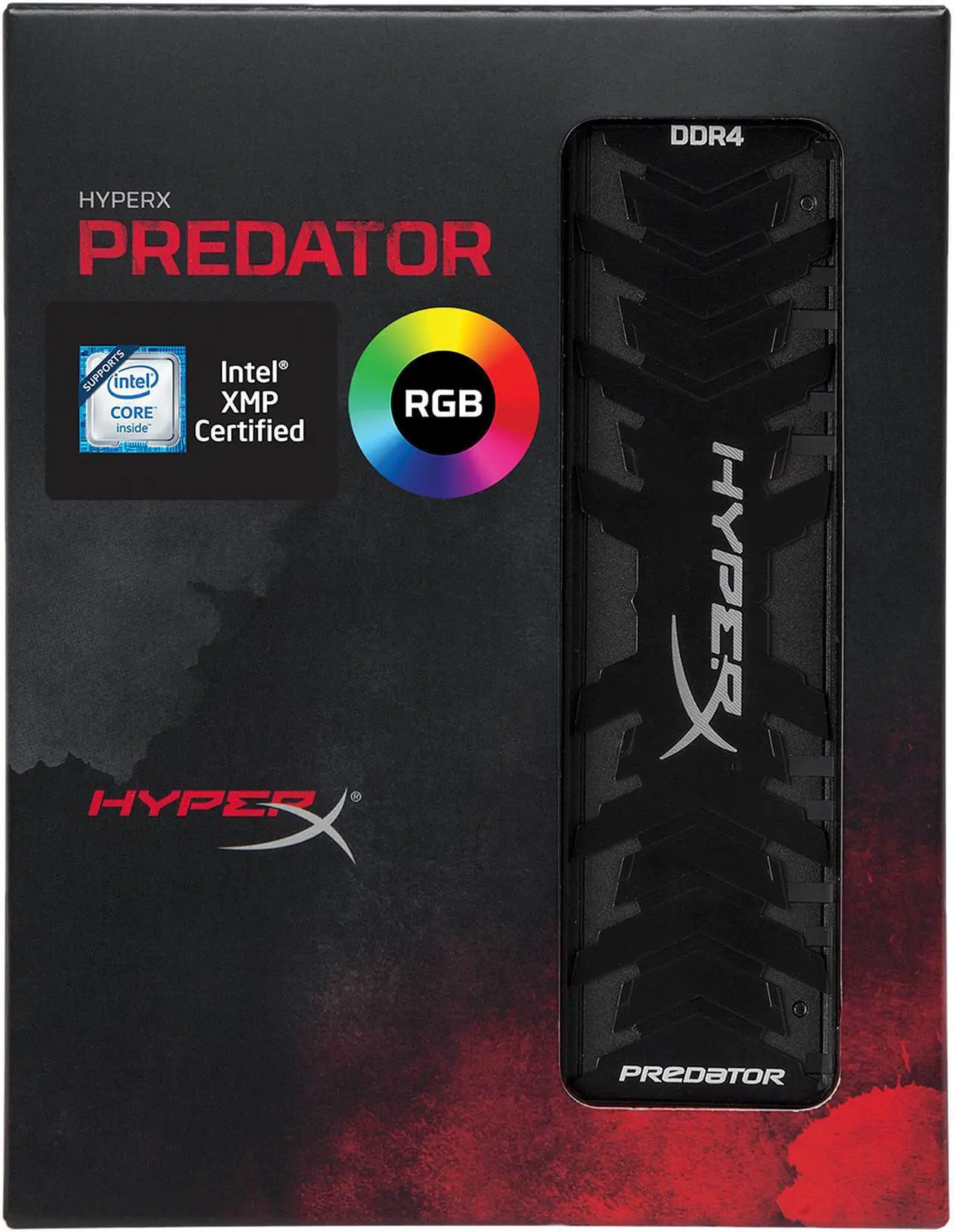 Alt view image 2 of 2 - HyperX Predator RGB 8GB 288-Pin DDR4 SDRAM DDR4 2933 (PC4 23400) Desktop Memory Model HX429C15PB3A/8