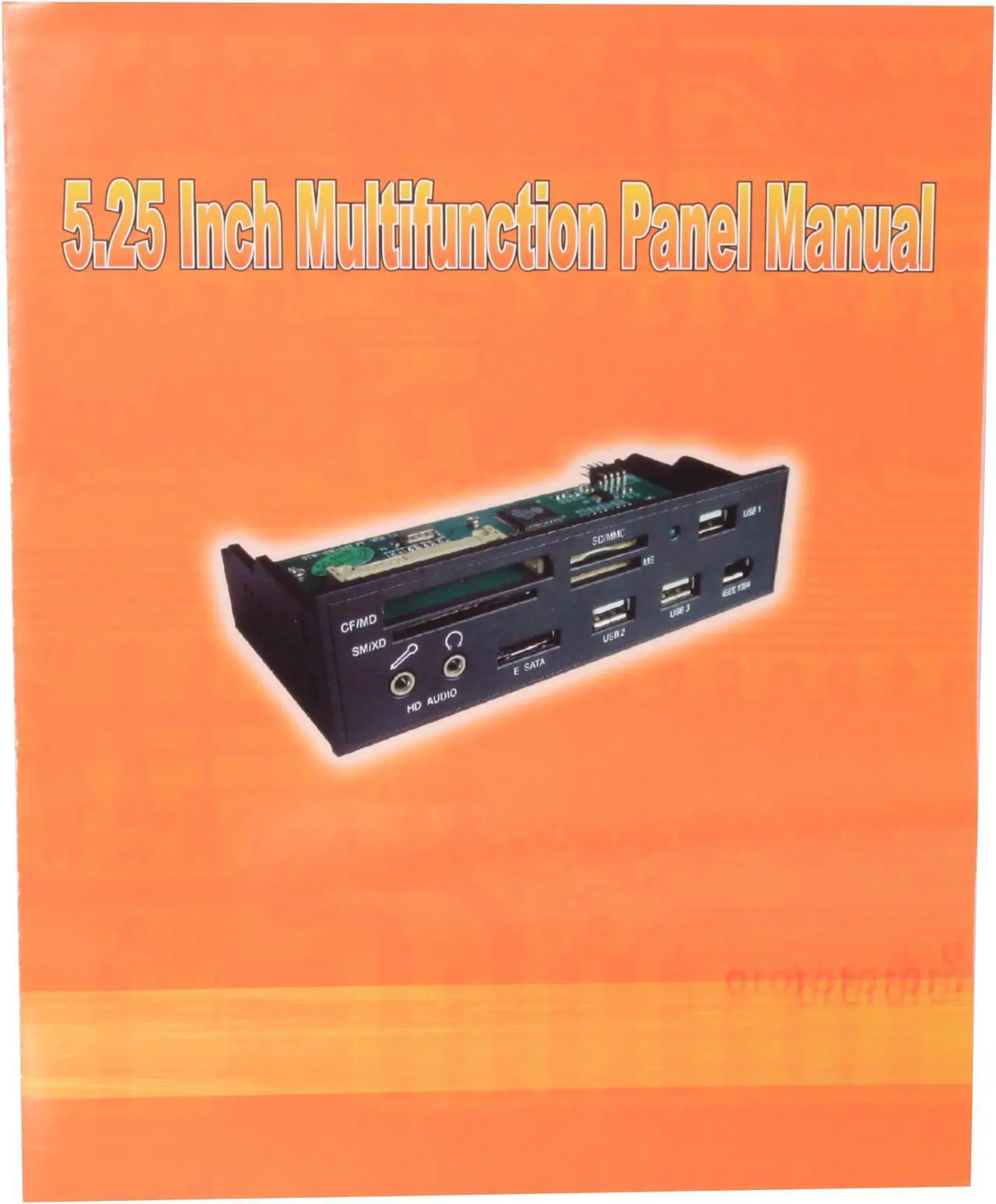Alt view image 5 of 7 - nMEDIAPC ZE-C138 Silver Aluminum Panel 5.25"All-in-one USB X 3 / IEEE 1394 / eSATA / HD (or AC97) Audio Internal Card Reader