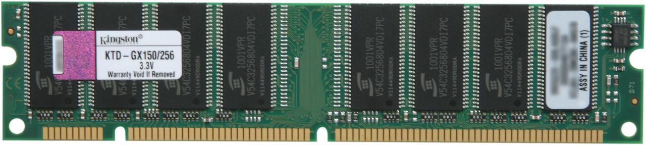 Main image of Kingston 256MB 168-Pin SDRAM Unbuffered PC 133 System Specific Memory For Dell Model KTD-GX150/256