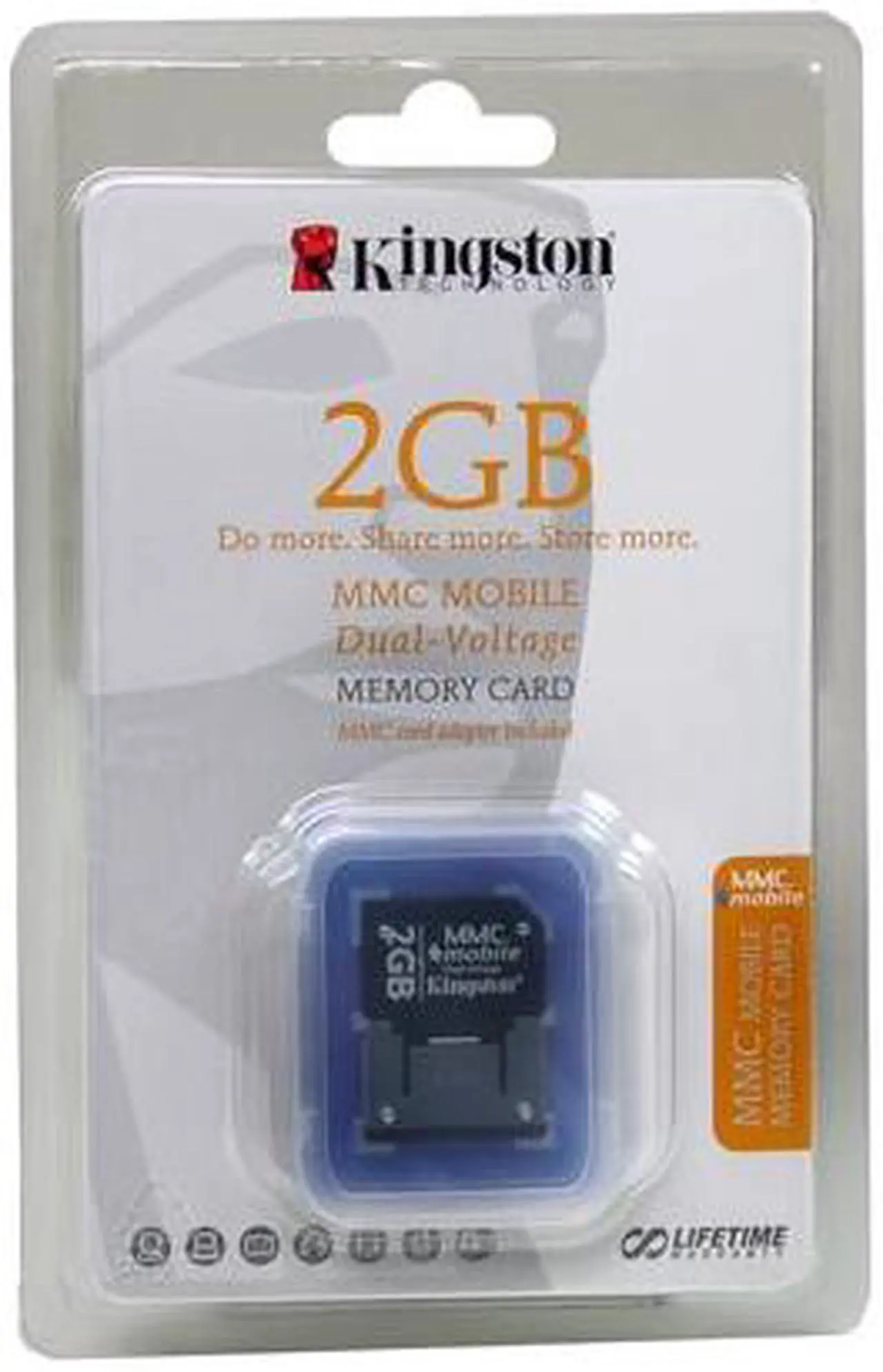 Alt view image 2 of 3 - Kingston 2GB MultiMedia Mobile (MMC mobile) Flash Card Model MMCM/2GB