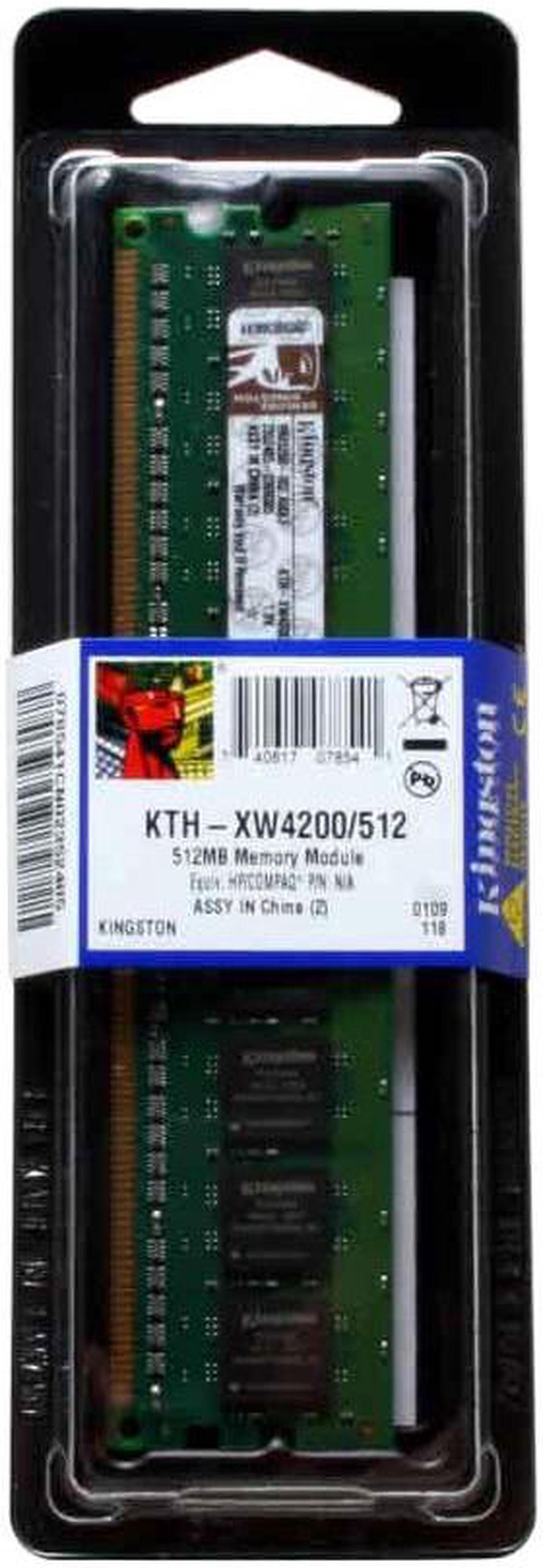 Kingston 512MB 240-Pin DDR2 SDRAM Unbuffered DDR2 400 (PC2 3200) System Specific Memory for HP/Compaq Model KTH-XW4200/512