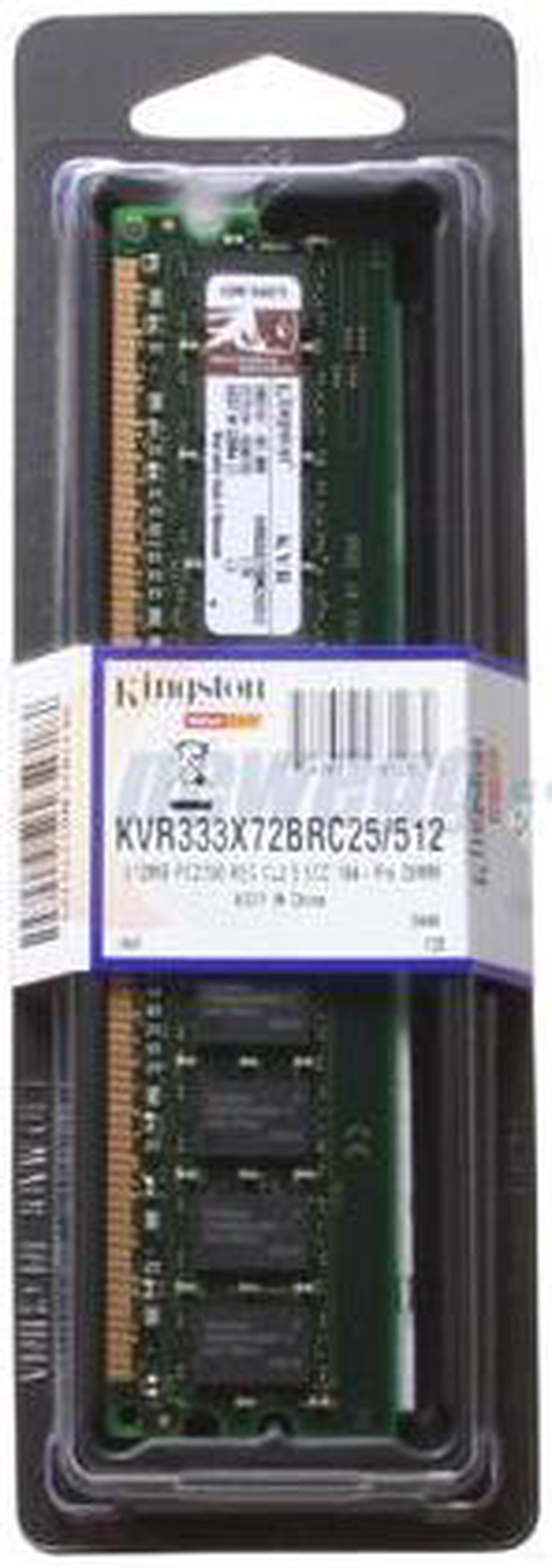 Kingston 512MB ECC Registered DDR 333 (PC 2700) Server Memory Model KVR333X72BRC25/512