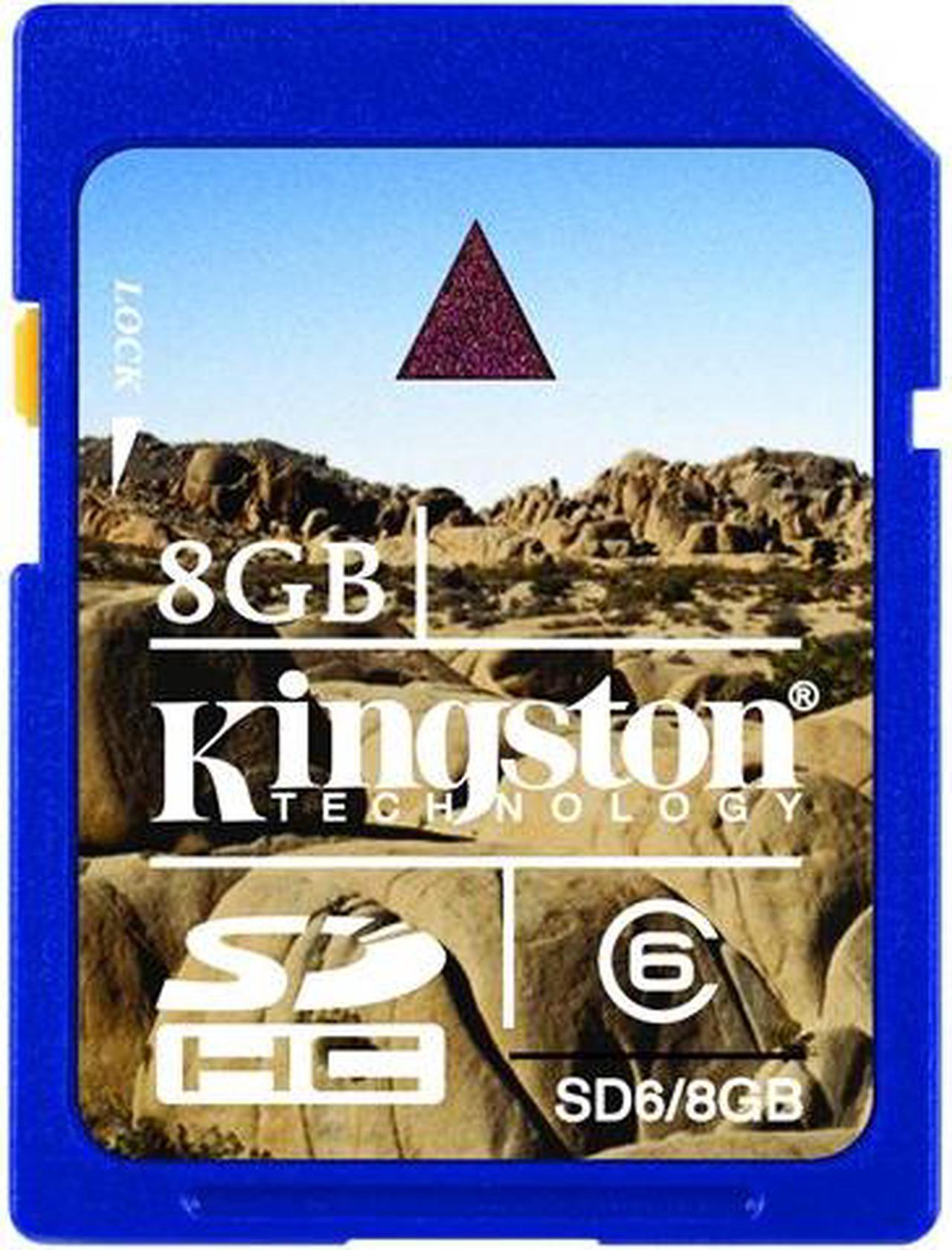 Main image of Kingston 8GB Secure Digital High-Capacity (SDHC) Flash Card Model SD6/8GB