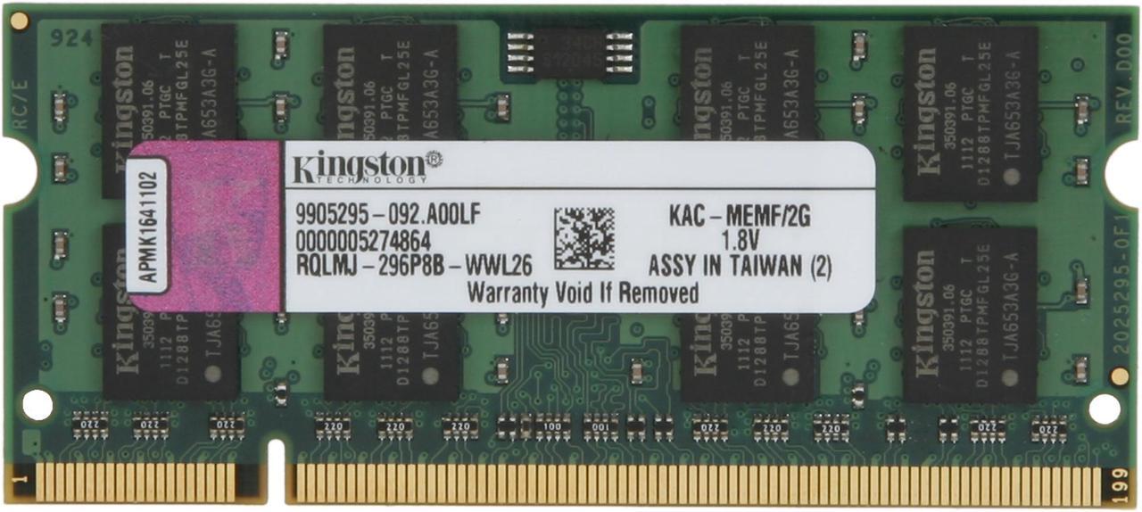 Main image of Kingston 2GB Unbuffered DDR2 667 (PC2 5300) System Specific Memory For Acer Model KAC-MEMF/2G