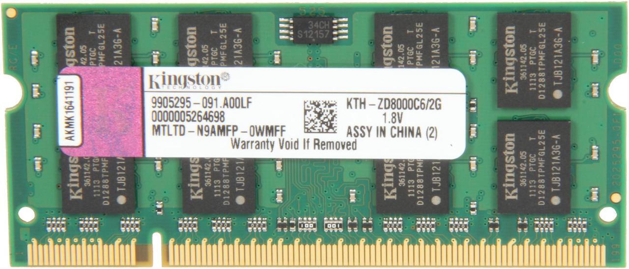 Main image of Kingston 2GB Unbuffered DDR2 800 (PC2 6400) System Specific Memory For HP/Compaq Model KTH-ZD8000C6/2G