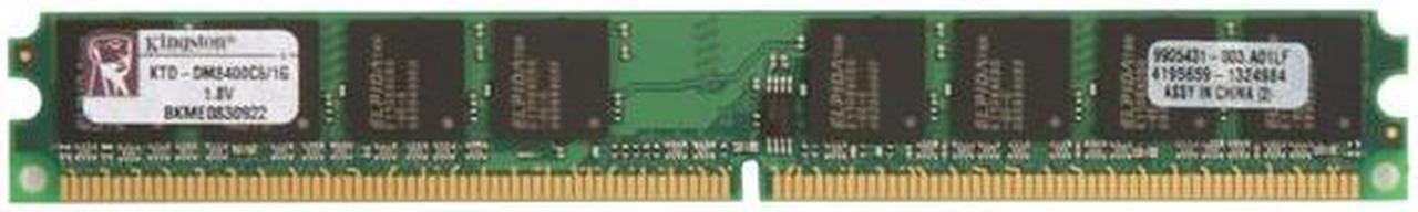 Alt view image 2 of 3 - Kingston 1GB DDR2 800 (PC2 6400) System Specific Memory Model KTD-DM8400C6/1G
