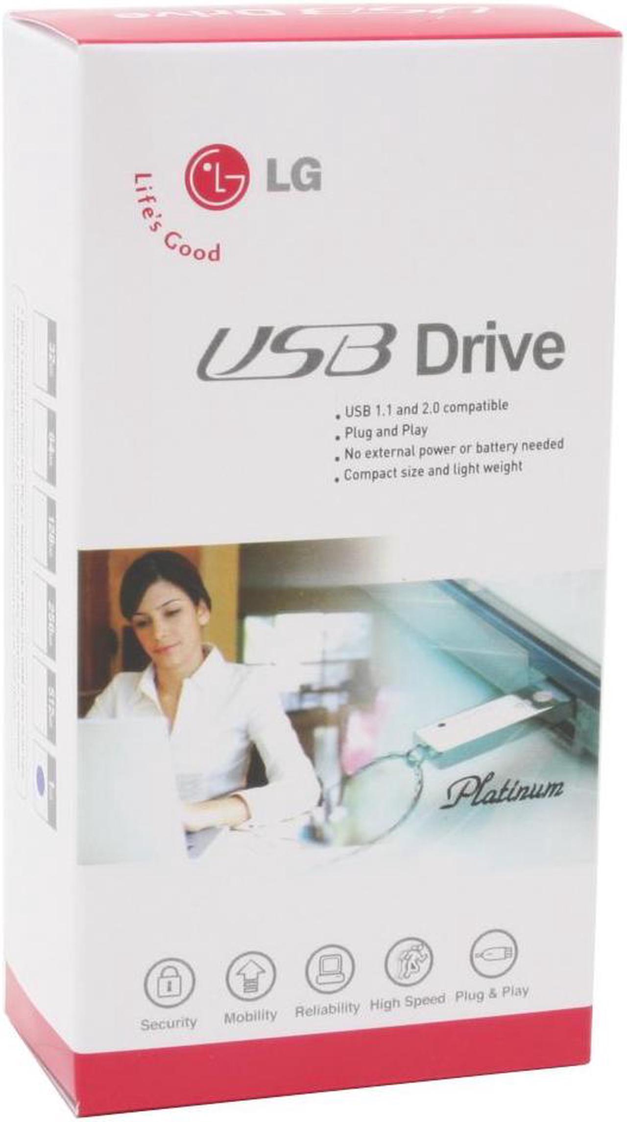 Alt view image 5 of 5 - LG Platinum 1GB Flash Drive (USB2.0 Portable) UB1GBAS01I