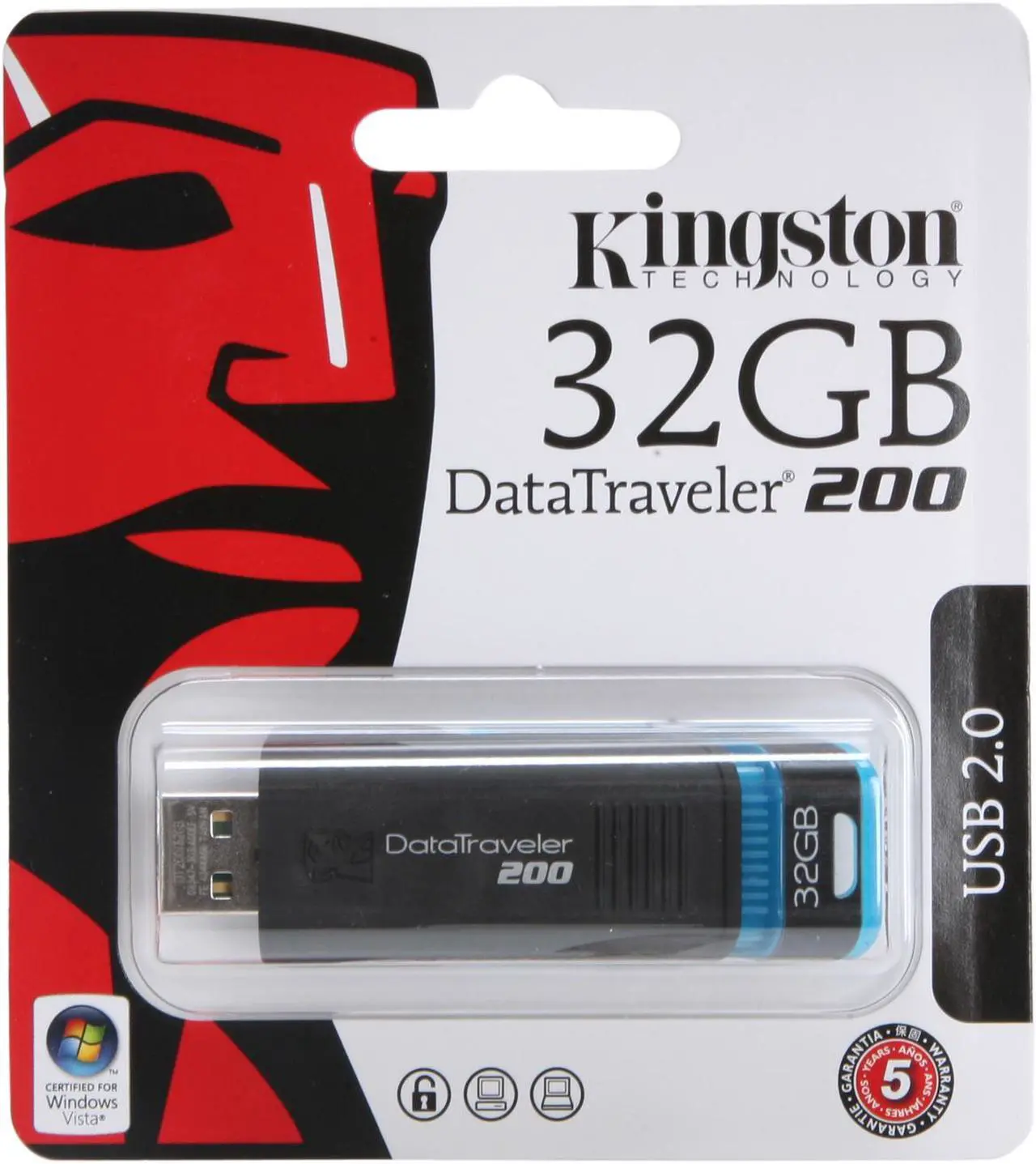 Alt view image 7 of 7 - Kingston DataTraveler 200 32GB USB2.0 Flash Drive DT200/32GB
