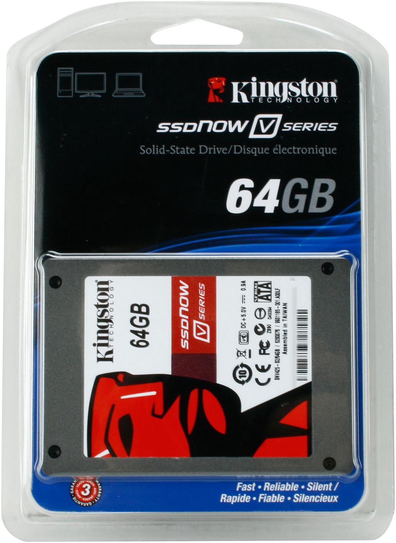 Main image of Kingston SSDNow V Series 2.5" 64GB SATA II Internal Solid State Drive (SSD) SNV425-S2/64GB