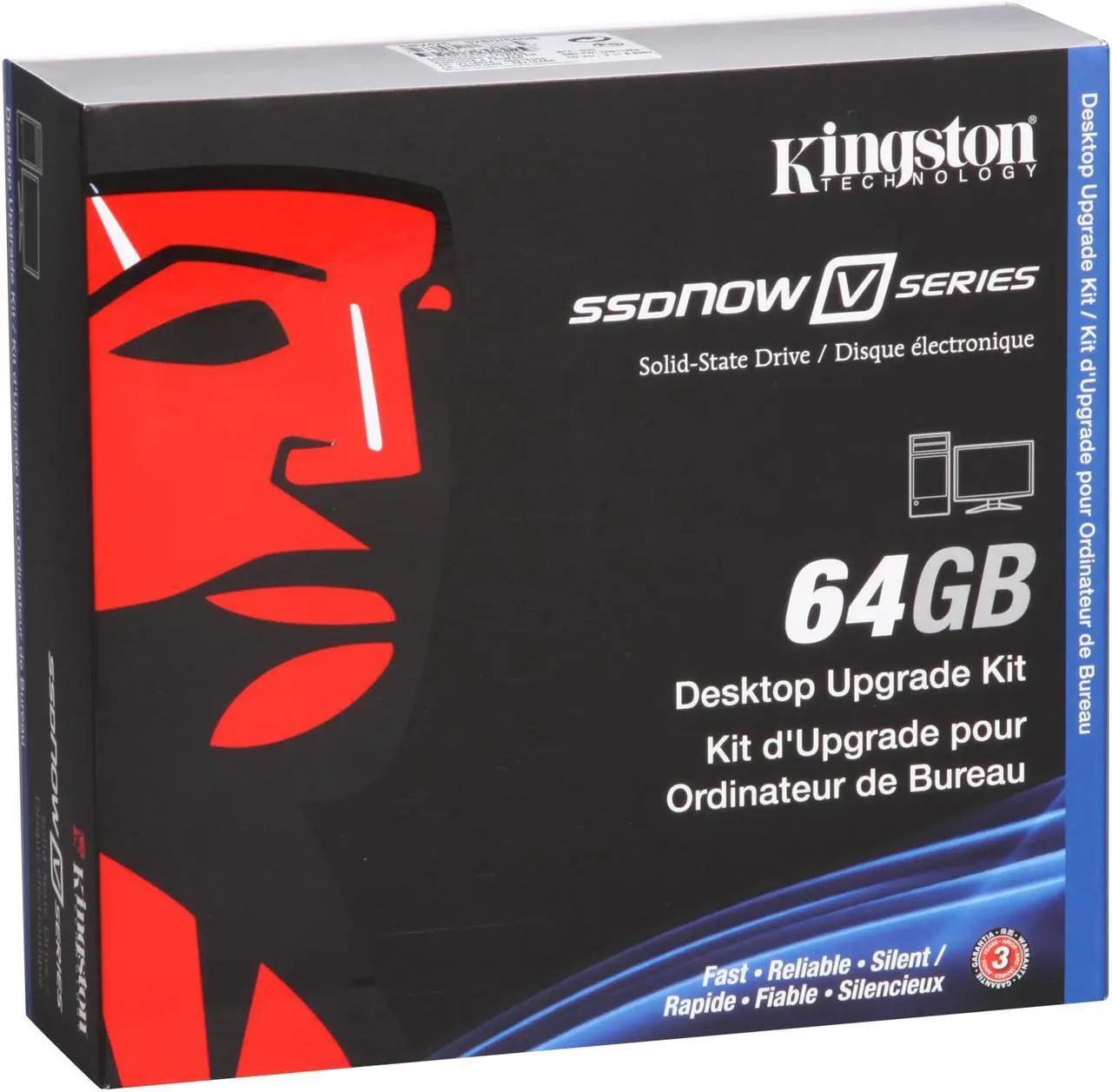 Alt view image 2 of 7 - Kingston SSDNow V Series SNV425-S2BD/64GB 2.5" Desktop Bundle 64GB SATA II Internal Solid State Drive (SSD)