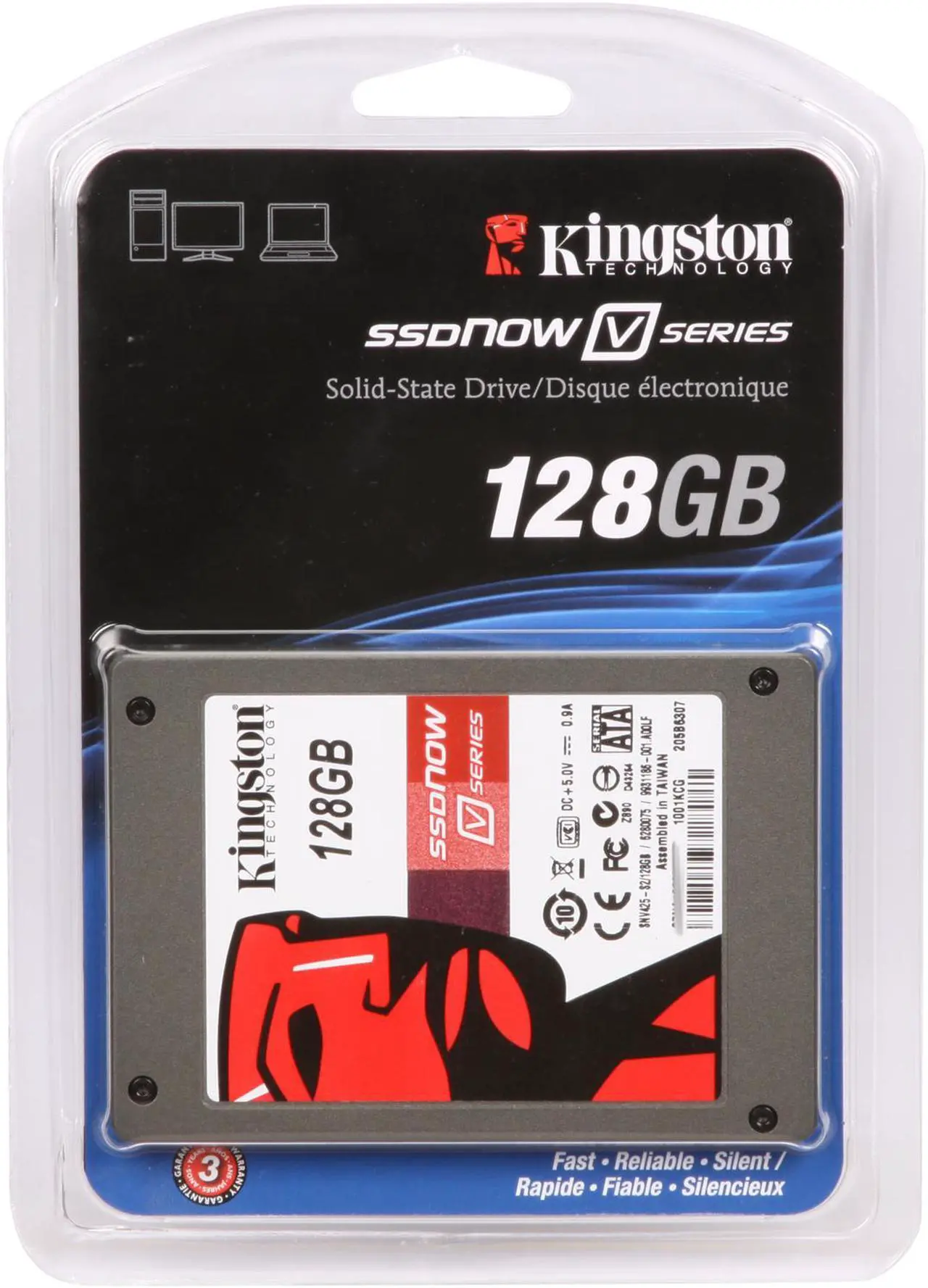 Main image of Kingston SSDNow V Series 2.5" 128GB SATA II Internal Solid State Drive (SSD) SNV425-S2/128GB