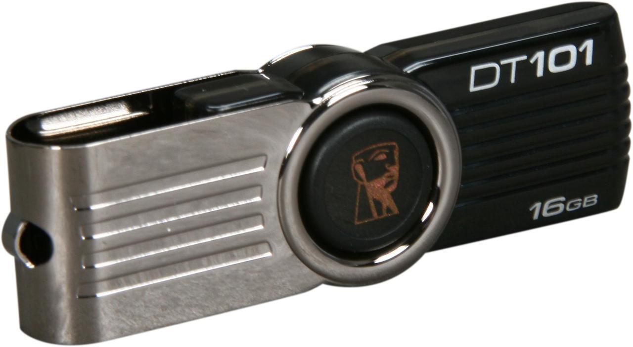 Main image of Kingston DataTraveler 101 G2 16GB USB 2.0 Flash Drive (Black) DT101G2/16GB