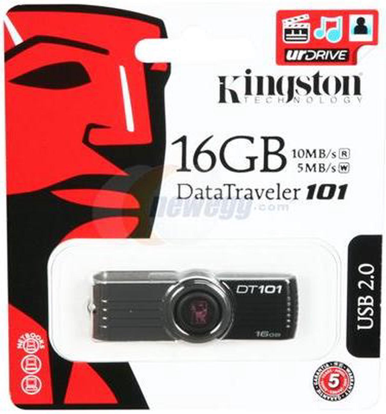 Alt view image 4 of 4 - Kingston DataTraveler 101 G2 16GB USB 2.0 Flash Drive (Black) DT101G2/16GB