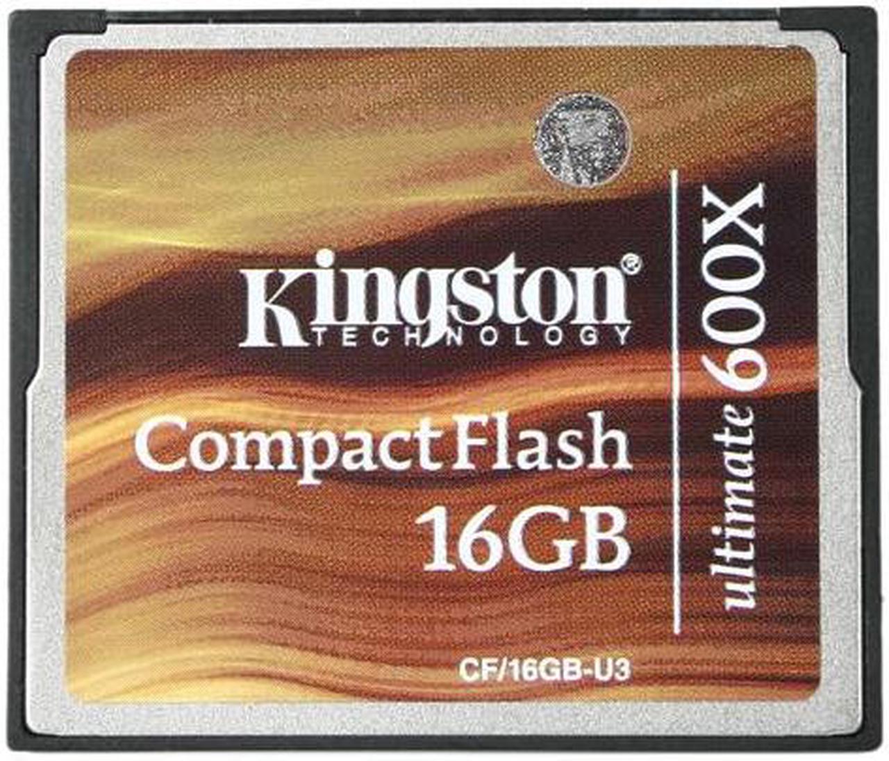 Alt view image 2 of 5 - Kingston Ultimate 16GB Compact Flash (CF) Flash Card Model CF/16GB-U3