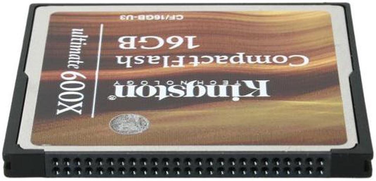 Alt view image 3 of 5 - Kingston Ultimate 16GB Compact Flash (CF) Flash Card Model CF/16GB-U3