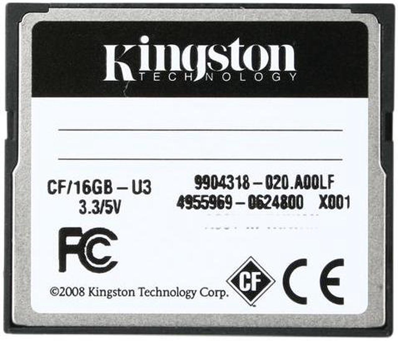 Alt view image 4 of 5 - Kingston Ultimate 16GB Compact Flash (CF) Flash Card Model CF/16GB-U3