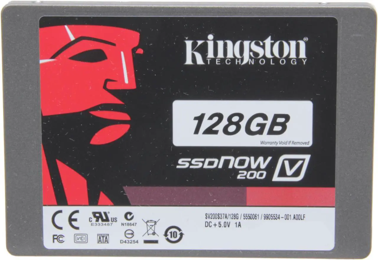 Alt view image 3 of 6 - Kingston SSDNow V200 Series SV200S3D7/128G 2.5" 128GB SATA III Internal Solid State Drive (SSD) (Desktop upgrade kit)