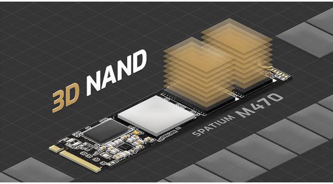 Alt view image 8 of 12 - MSI SPATIUM M470 M.2 2280 2TB PCI-Express 4.0 x4, NVMe 1.3 3D NAND Internal Solid State Drive (SSD)