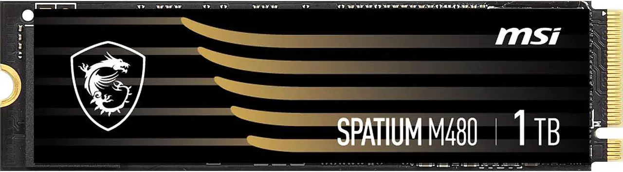 Main image of MSI SPATIUM M480 M.2 2280 1TB PCIe Gen4x4, NVMe 1.4 3D NAND Internal Solid State Drive (SSD)