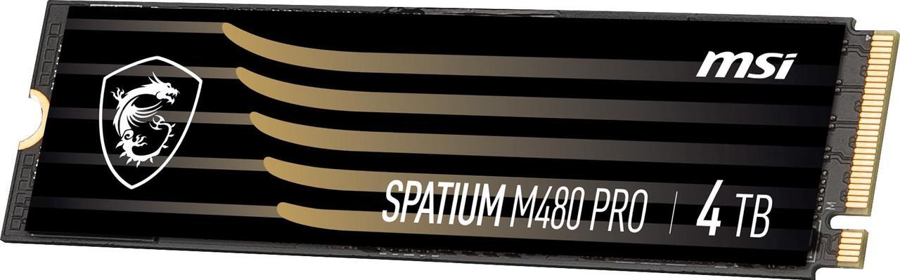 Alt view image 5 of 5 - MSI SSD SPATIUM M480 PRO PCIe 4.0 NVMe M.2 4TB Internal Solid State Drive (SSD)