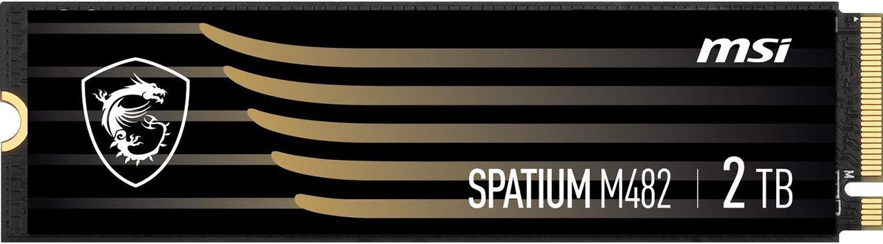 MSI SPATIUM Series M482 M.2 2280 2TB PCI-Express 4.0 x4 Internal Solid State Drive (SSD) - SM482N2TB