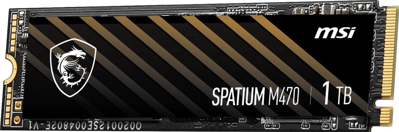 Alt view image 5 of 6 - MSI SPATIUM M470 PRO PCIe 4.0 NVMe M.2 2280 1TB PCI-Express 4.0 x4 3D NAND Internal Solid State Drive (SSD)