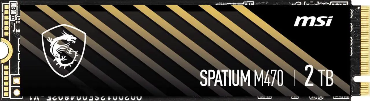 Alt view image 3 of 6 - MSI SPATIUM M470 PRO PCIe 4.0 NVMe M.2 2280 2TB PCI-Express 4.0 x4 3D NAND Internal Solid State Drive (SSD)