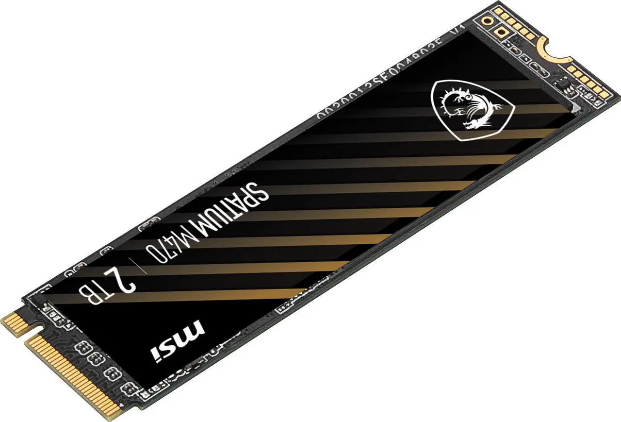 Alt view image 4 of 6 - MSI SPATIUM M470 PRO PCIe 4.0 NVMe M.2 2280 2TB PCI-Express 4.0 x4 3D NAND Internal Solid State Drive (SSD)