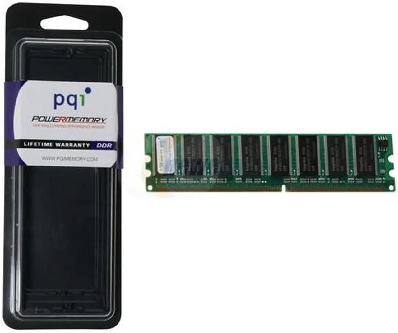 Alt view image 3 of 3 - PQI POWER Series 512MB DDR 333 (PC 2700) Desktop Memory Model MD3412UOE