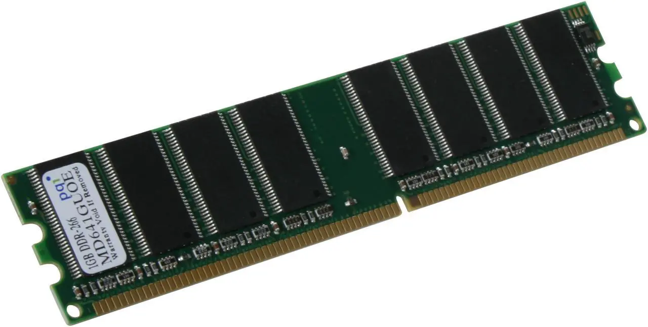 Main image of PQI POWER Series 1GB DDR 266 (PC 2100) Desktop Memory Model MD641GUOE