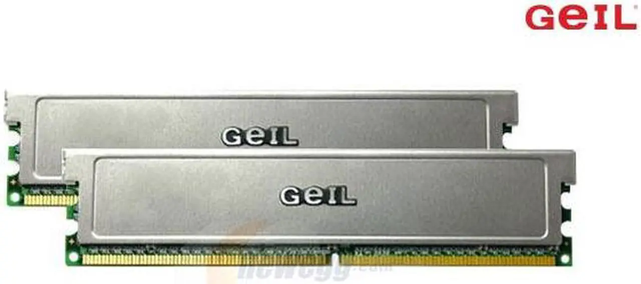 GeIL 2GB (2 x 1GB) DDR2 800 (PC2 6400) Dual Channel Kit Desktop Memory ...