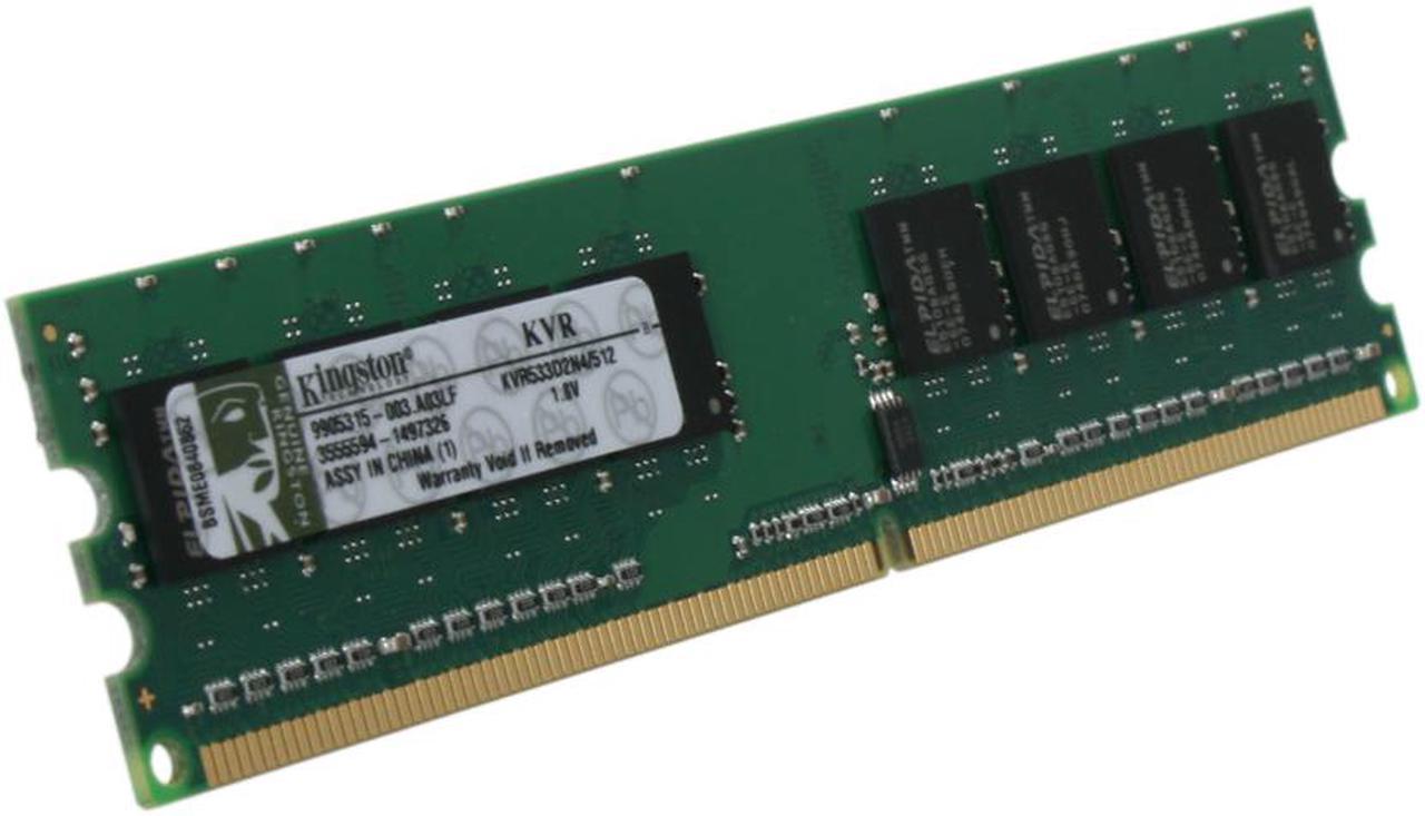 Kingston ValueRAM 512MB DDR2 533 (PC2 4200) Desktop Memory Model KVR533D2N4/512