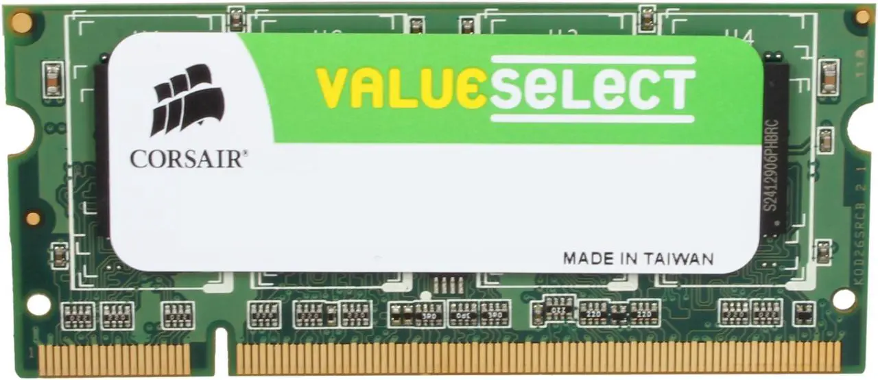 Main image of CORSAIR 1GB 200-Pin DDR2 SO-DIMM DDR2 667 (PC2 5300) Laptop Memory Model VS1GSDS667D2