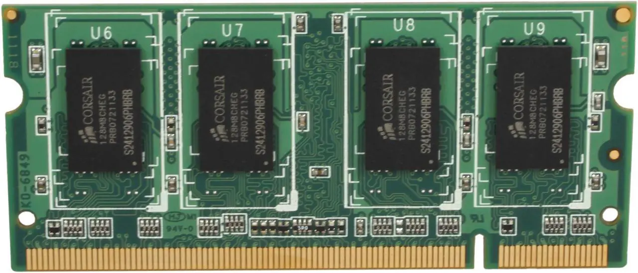 Alt view image 3 of 3 - CORSAIR 1GB 200-Pin DDR2 SO-DIMM DDR2 667 (PC2 5300) Laptop Memory Model VS1GSDS667D2