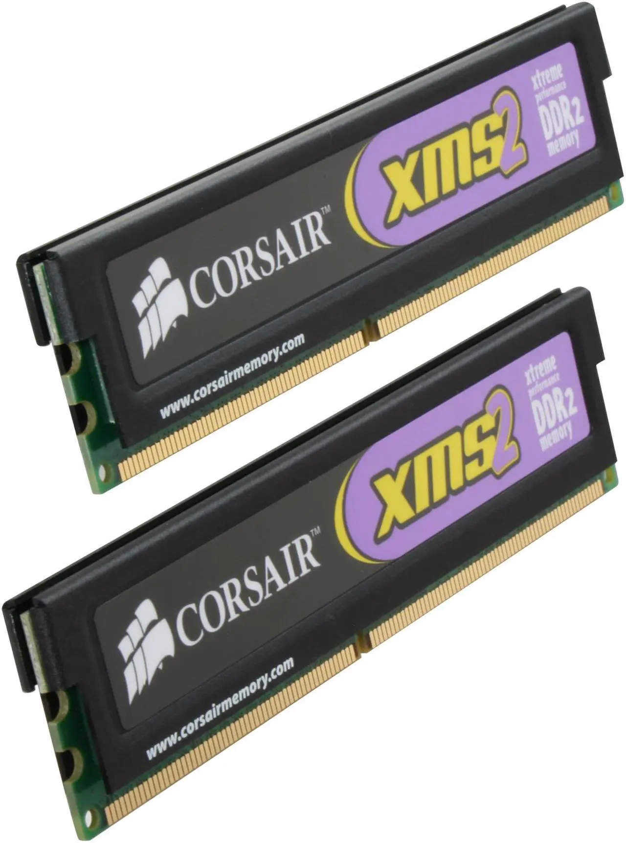 Main image of CORSAIR XMS2 2GB (2 x 1GB) DDR2 800 (PC2 6400) Dual Channel Kit Desktop Memory Model TWIN2X2048-6400C4
