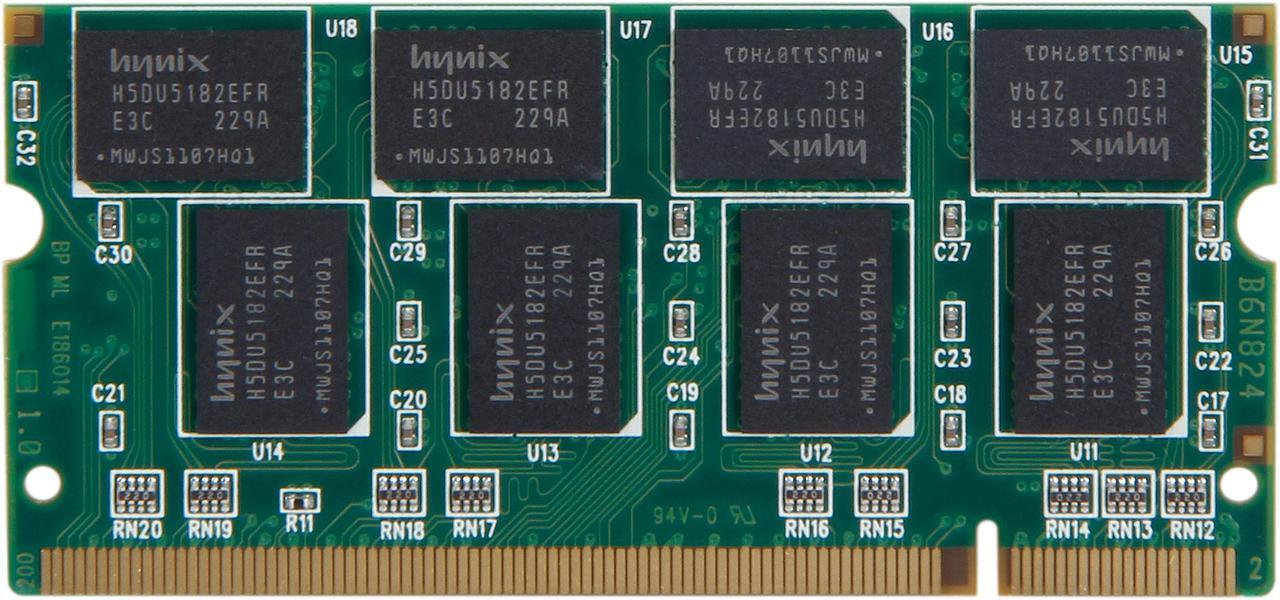 Alt view image 2 of 3 - Crucial 1GB 200-Pin DDR SO-DIMM DDR 333 (PC 2700) Laptop Memory Model CT12864X335