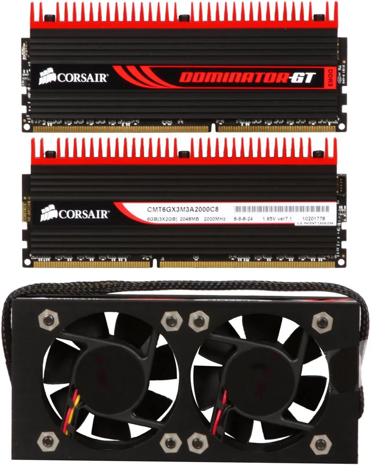 Alt view image 2 of 5 - CORSAIR DOMINATOR GT 6GB (3 x 2GB) DDR3 2000 (PC3 16000) Desktop Memory Model CMT6GX3M3A2000C8