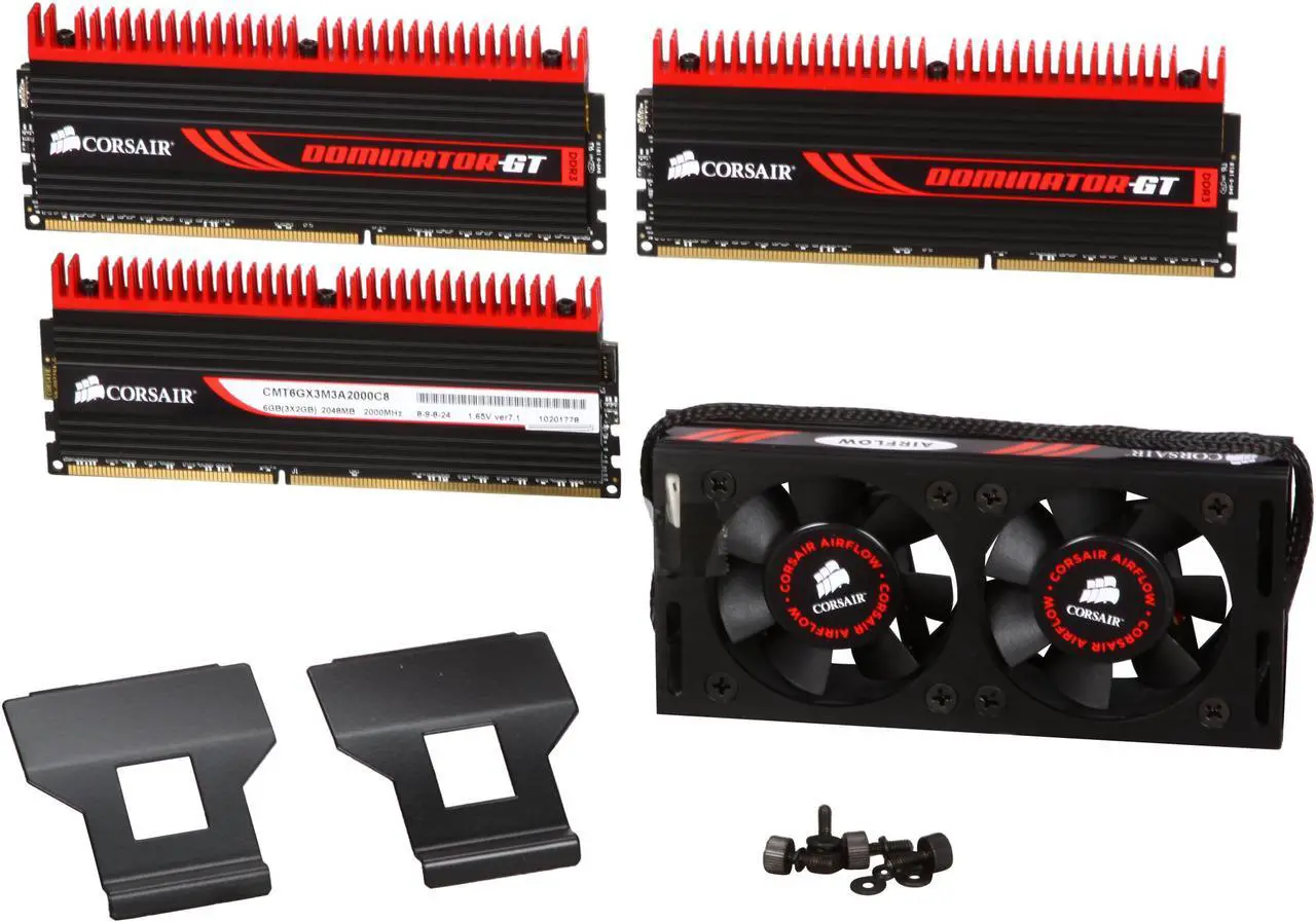 Alt view image 3 of 5 - CORSAIR DOMINATOR GT 6GB (3 x 2GB) DDR3 2000 (PC3 16000) Desktop Memory Model CMT6GX3M3A2000C8