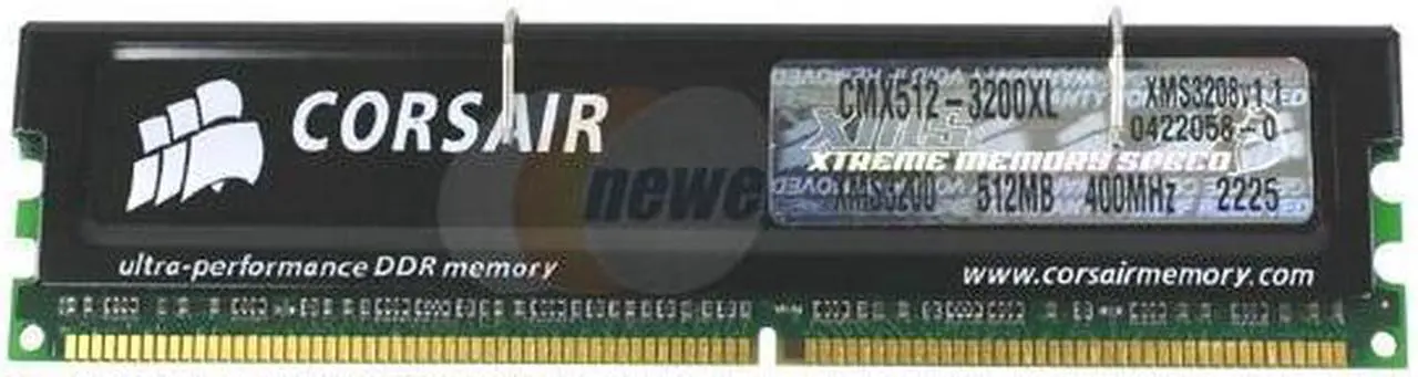 Main image of CORSAIR XMS 512MB DDR 400 (PC 3200) Desktop Memory Model CMX512-3200XL
