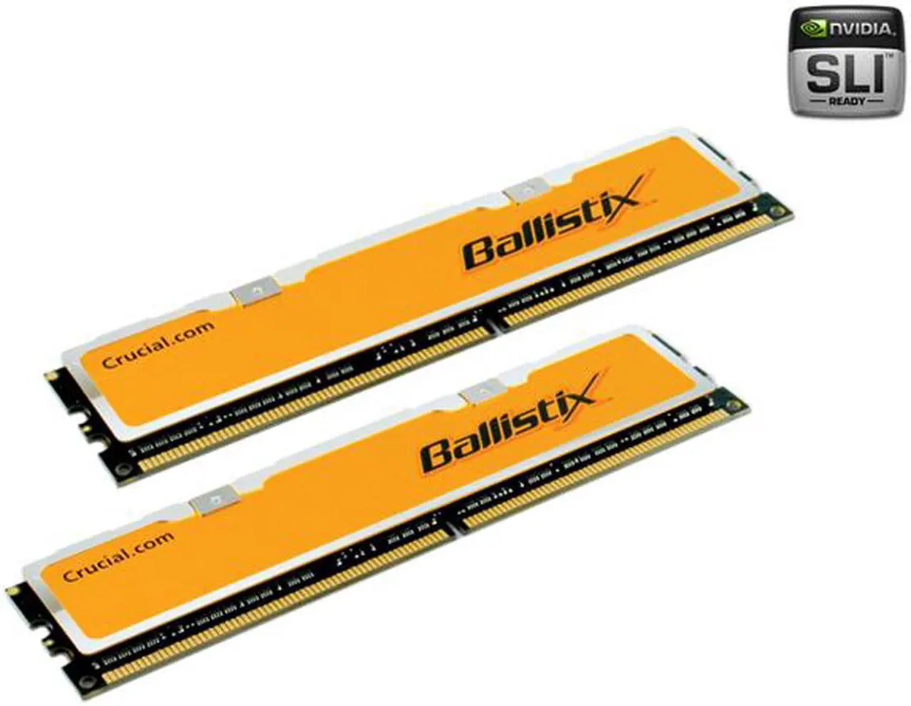 Main image of Crucial Ballistix 2GB (2 x 1GB) DDR2 800 (PC2 6400) Dual Channel Kit Desktop Memory Model BL2KIT12864AA804