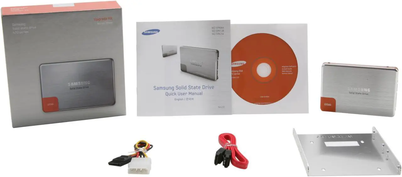 Alt view image 6 of 6 - SAMSUNG 470 Series MZ-5PA256C/AM 2.5" 256GB SATA II MLC Internal Solid State Drive (SSD) w/ Desktop Upgrade Kit and Norton Ghost 15