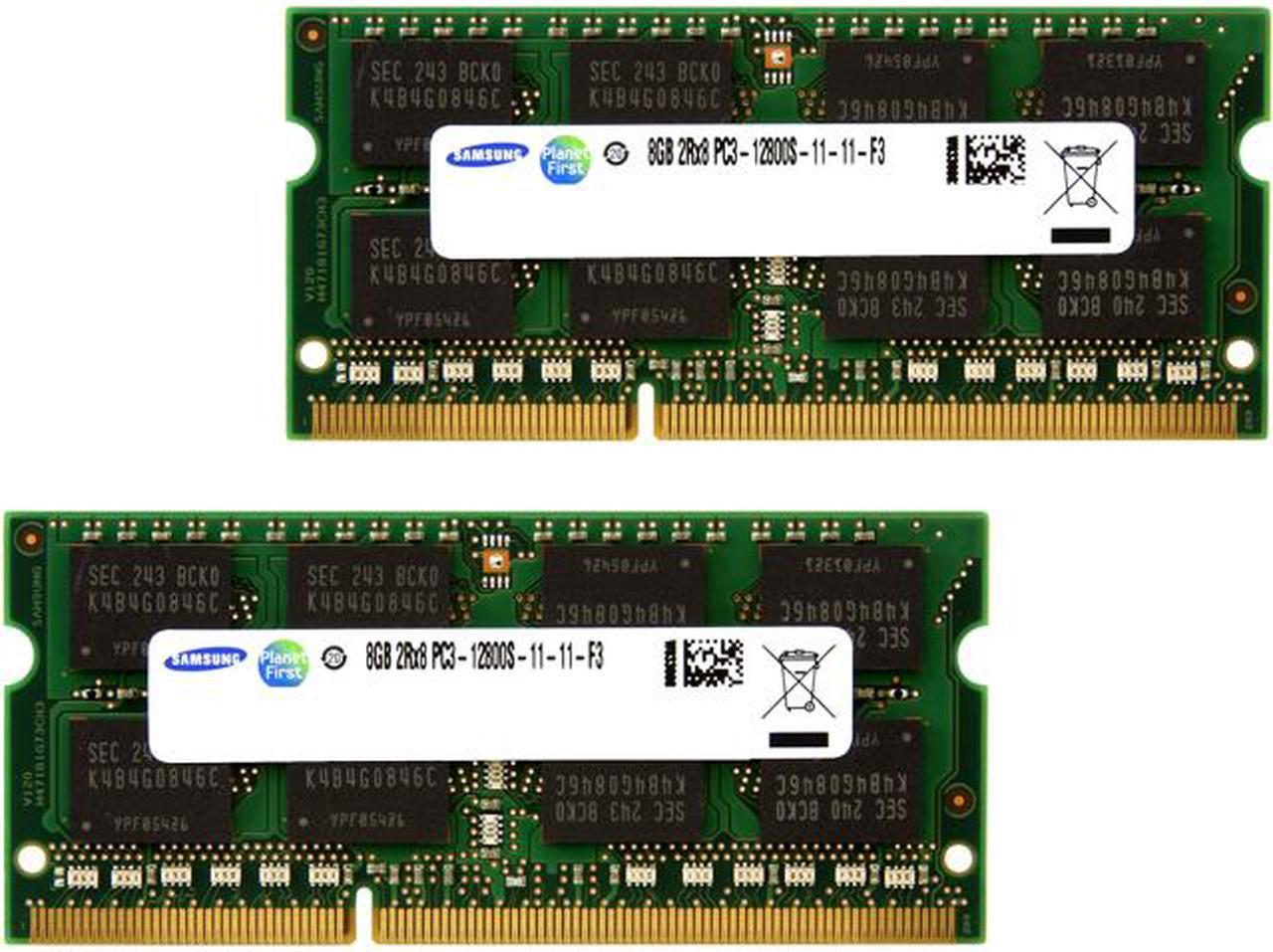 16GB (2 x 8GB) 204-Pin DDR3 SO-DIMM DDR3 1600 (PC3 12800) Laptop Memory Model M471B1G73CB0-CK0