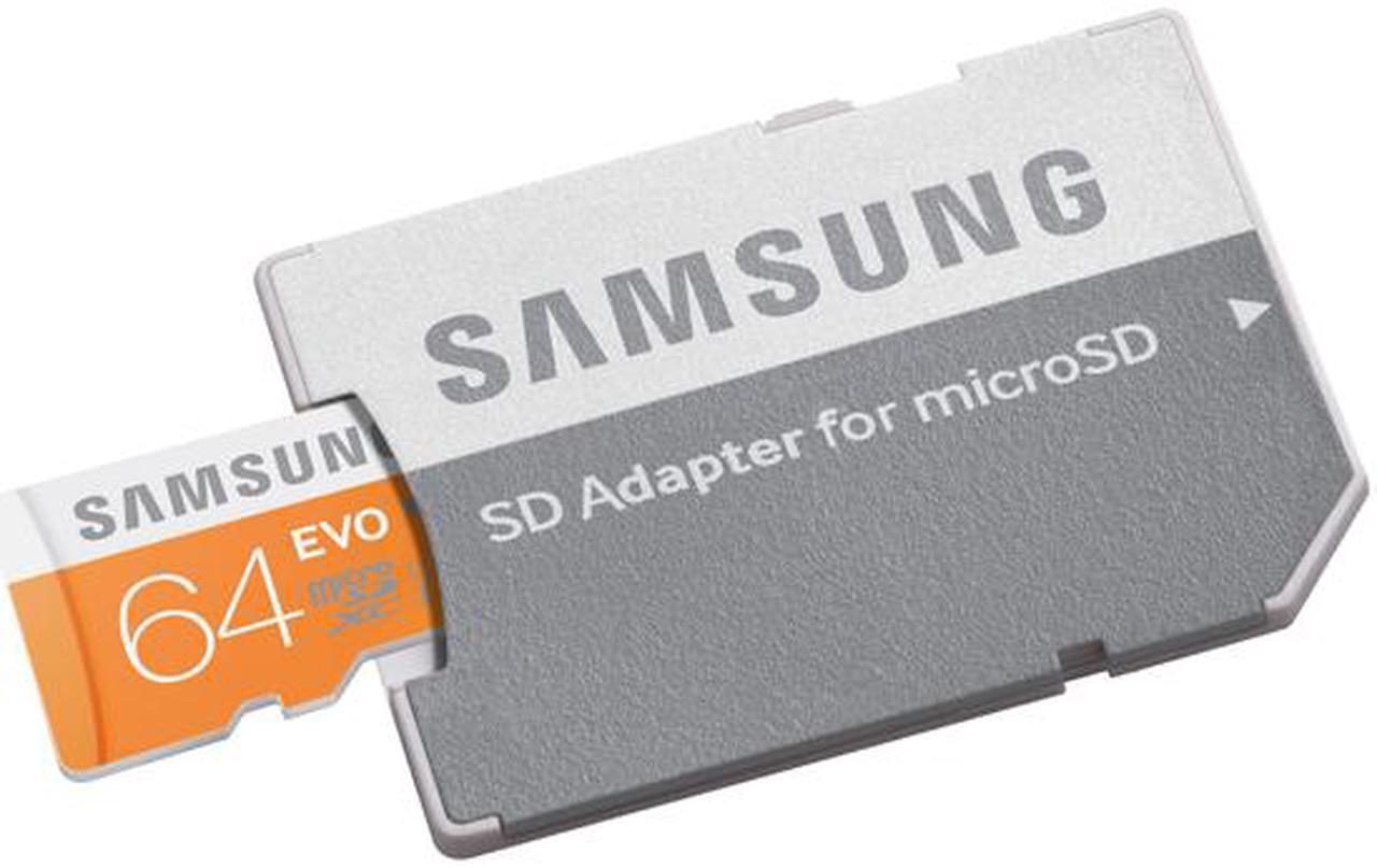 Alt view image 3 of 4 - Samsung 64GB EVO microSDXC UHS-I/U1 Class 10 Memory Card with Adapter, Speed Up to 48MB/s (MB-MP64DA/AM) [Old Speed]