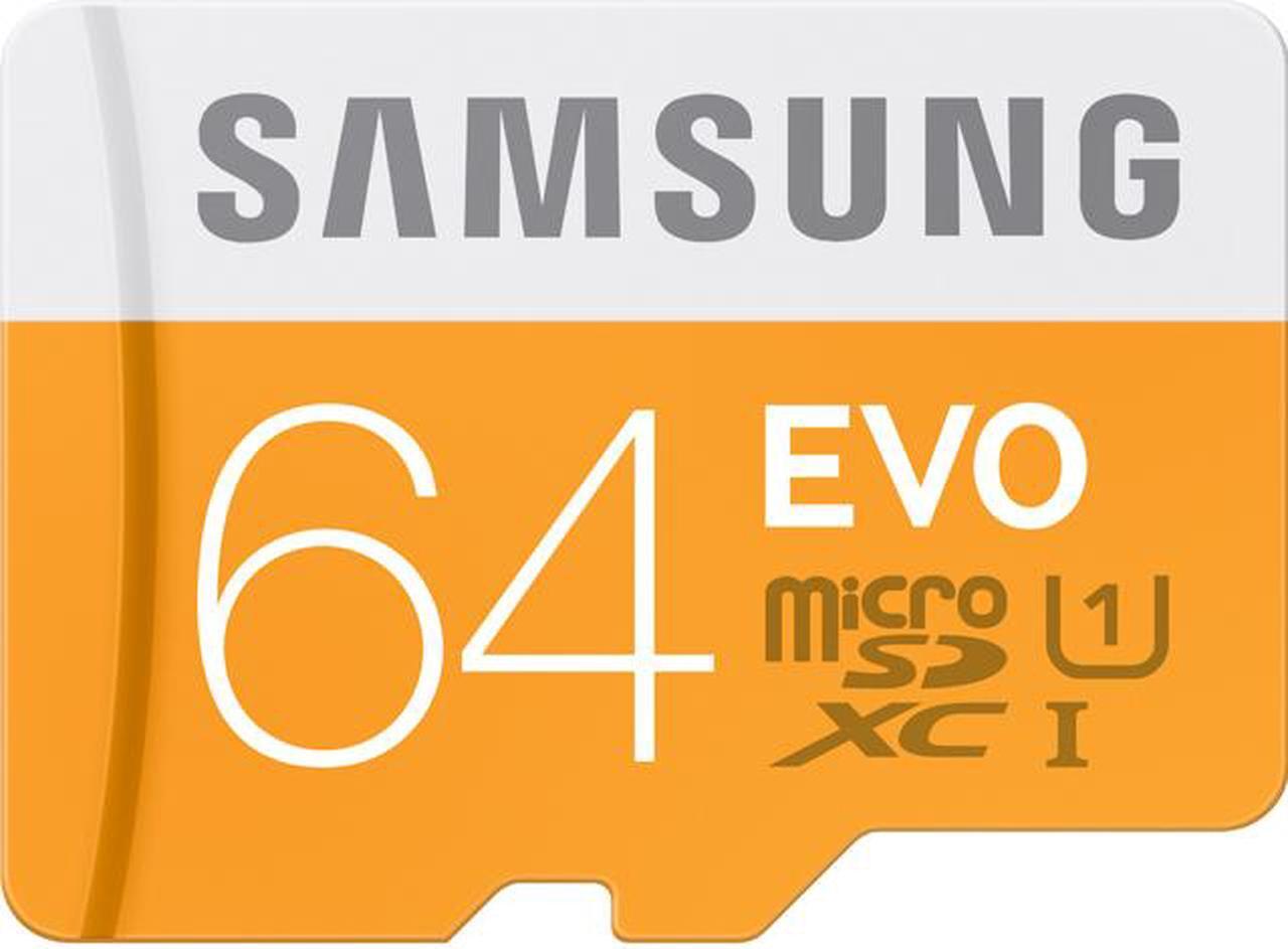 Main image of Samsung 64GB EVO microSDXC UHS-I/U1 Class 10 Memory Card with Adapter, Speed Up to 48MB/s (MB-MP64DA/AM) [Old Speed]